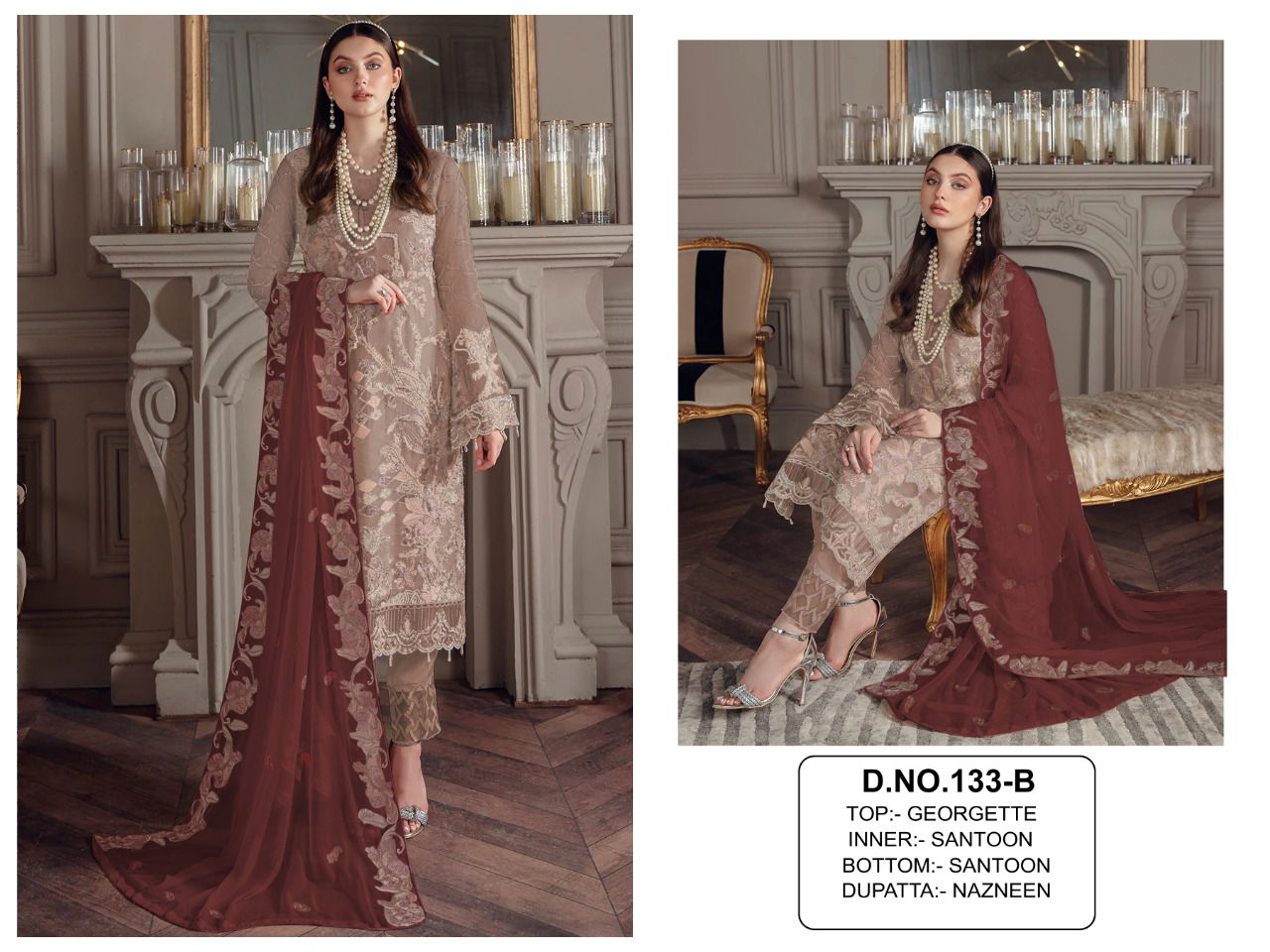 Kf 133 Heavy Festive Wear Wholesale Pakistani Suits
